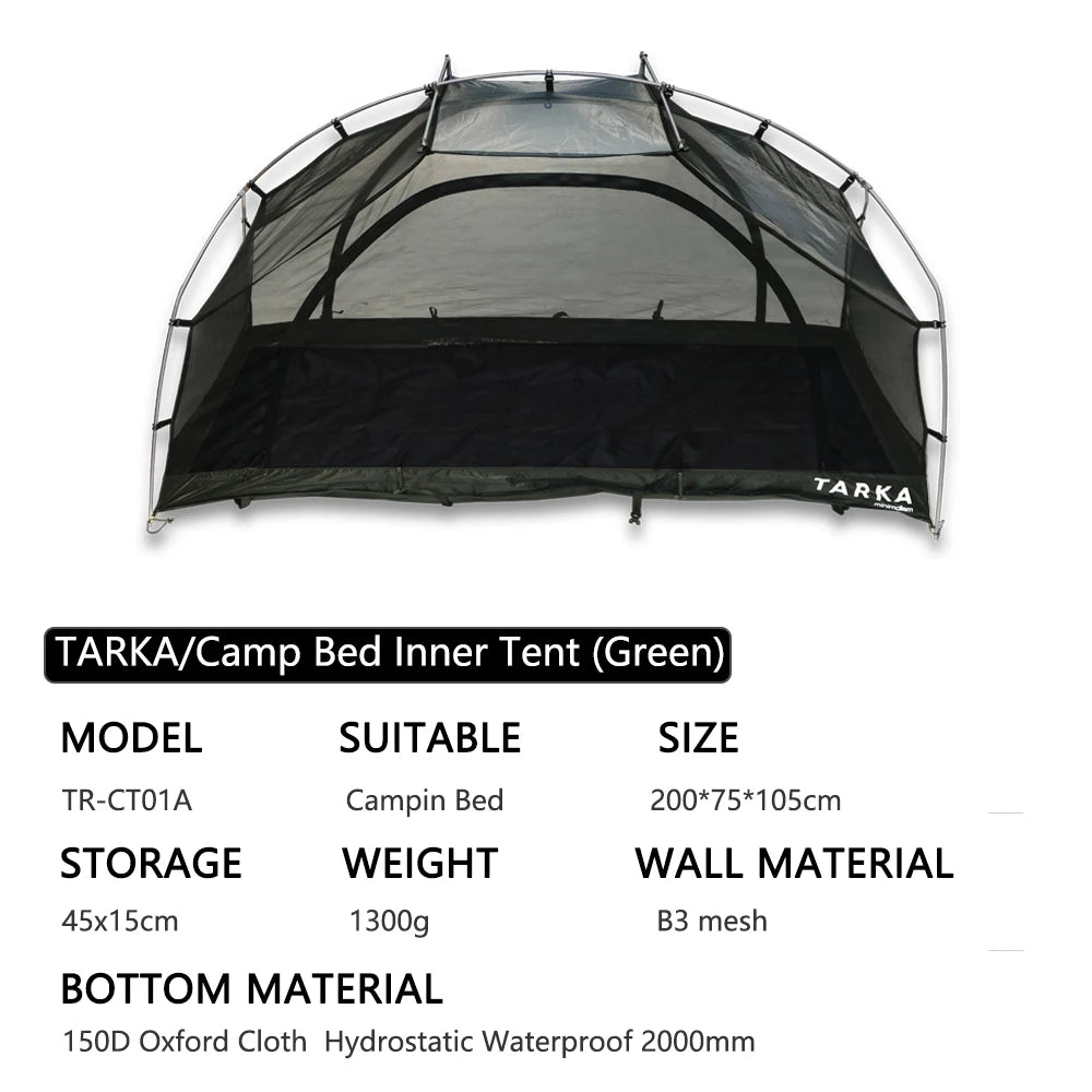 Raised camping tent