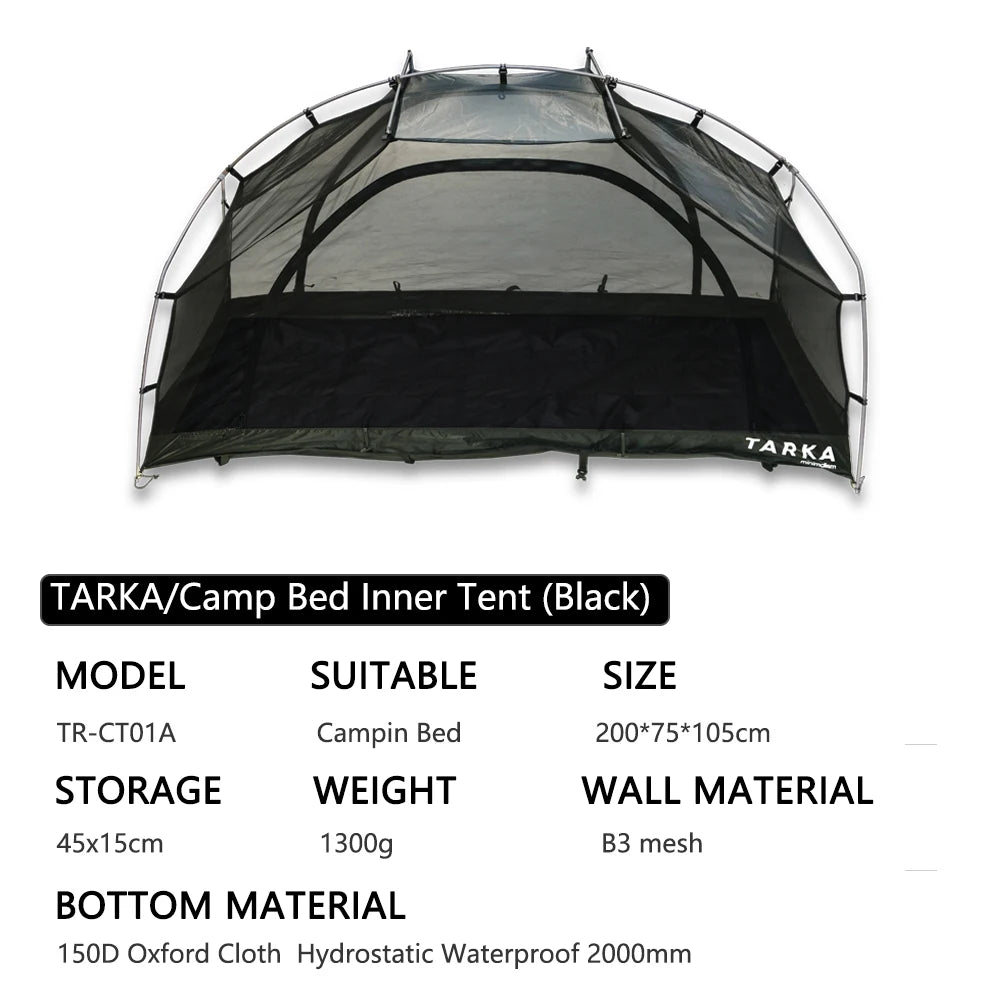 Raised camping tent