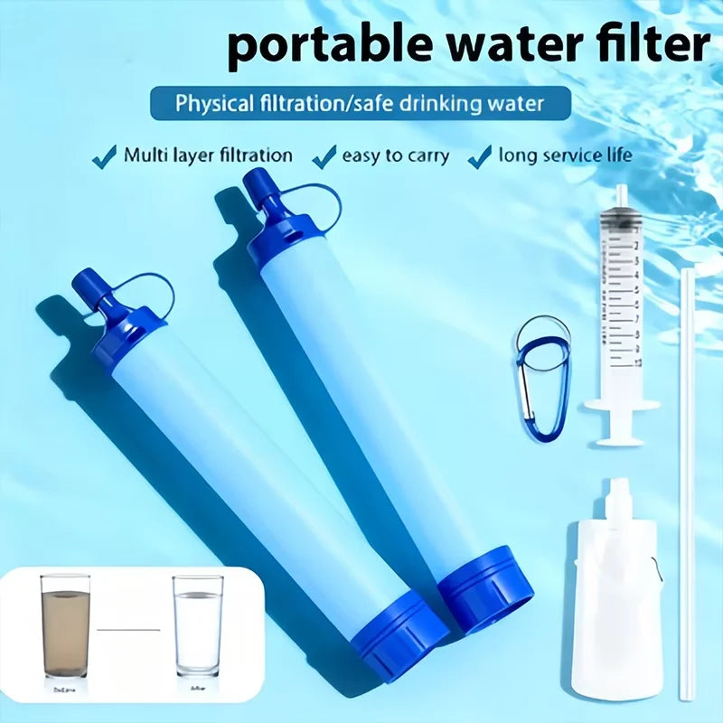 4 level water filter sip straw