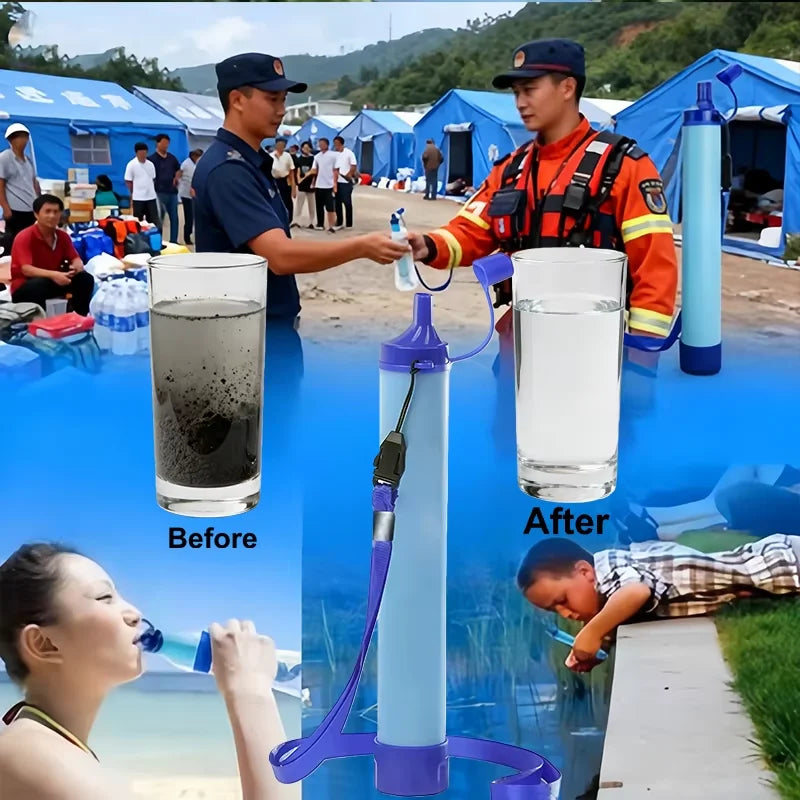 4 level water filter sip straw