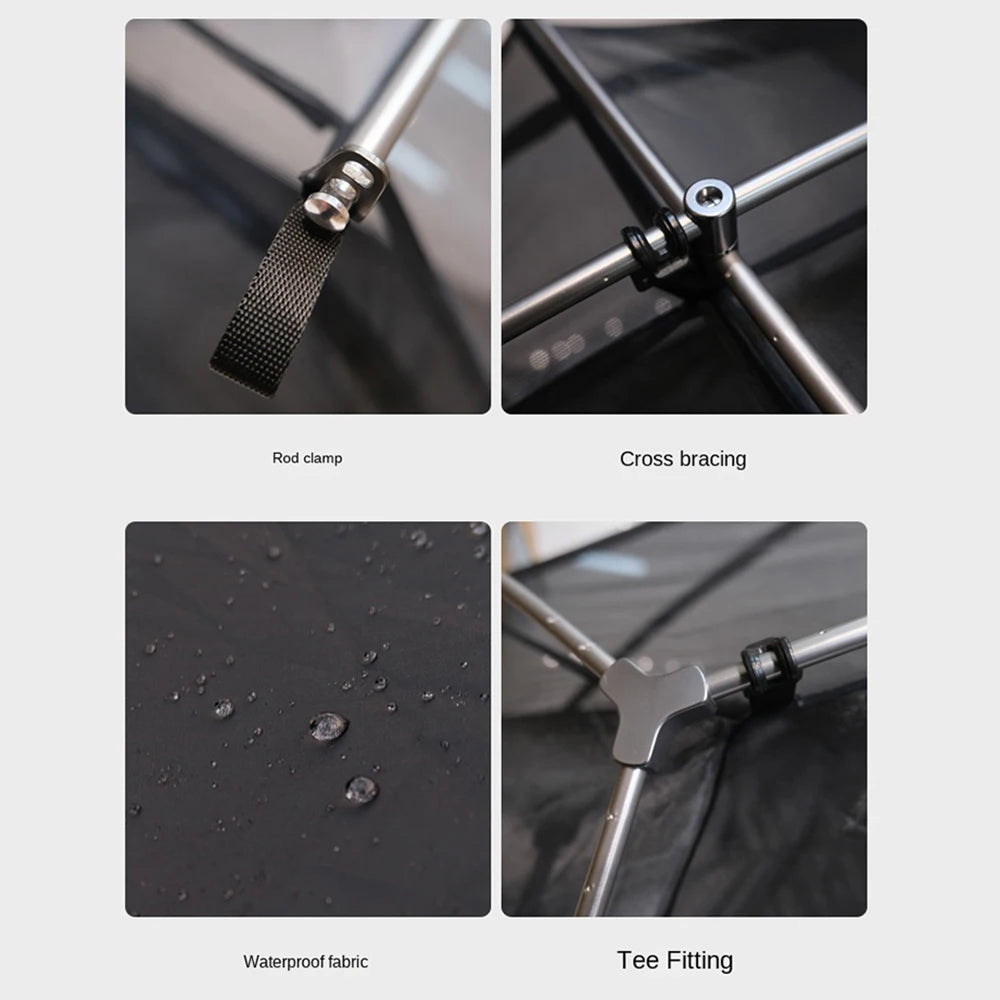 Raised camping tent