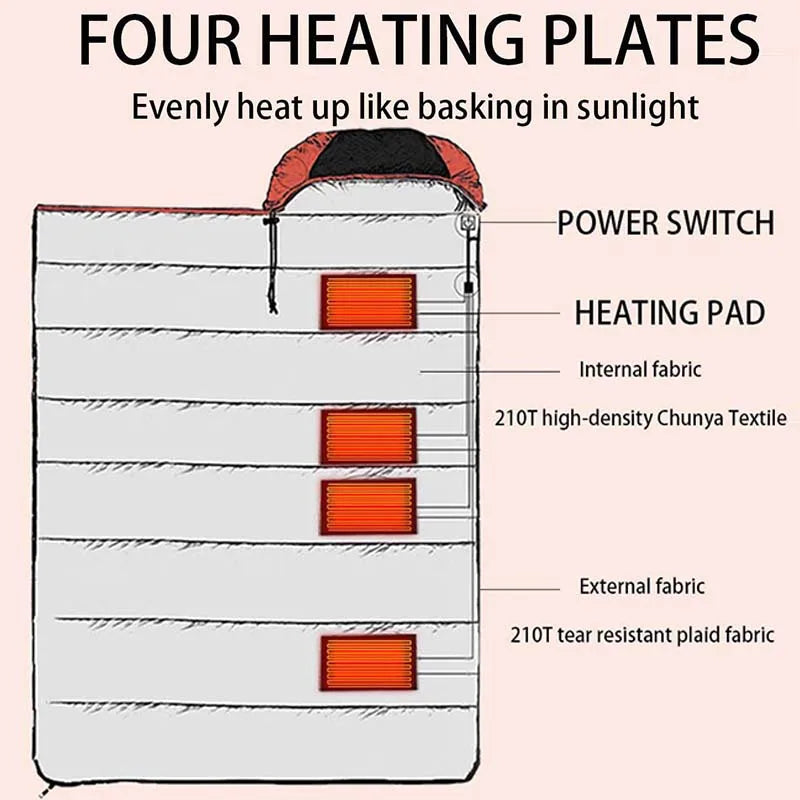 Waterproof Heated Sleeping Bag